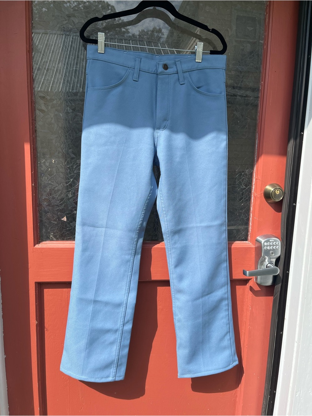Vintage Wrangler Light Blue Bootcut pants (polyester)